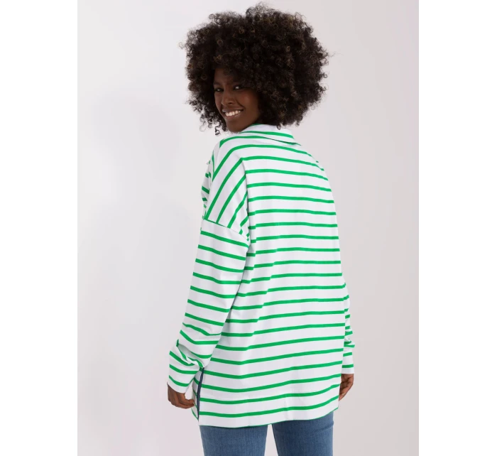 Blúzka LK BZ 509314.83 biela a zelená Blúzka LK BZ 509314.83 biela a zelená