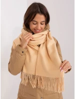 Dámský šál AT SZ model 21760974 Béžová - FPrice Dámský šál AT SZ model 21760974 Béžová - FPrice