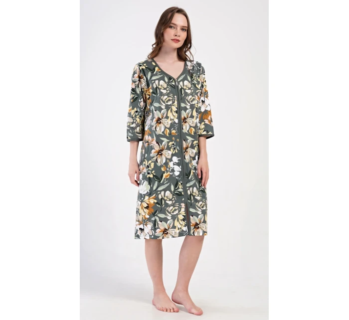 Dámske domáce šaty s trojštvrťovými rukávmi Marie Dámske domáce šaty s trojštvrťovými rukávmi Marie
