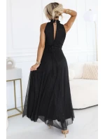 dlouhé šaty s  a střihem černé model 21750867 - numoco basic
