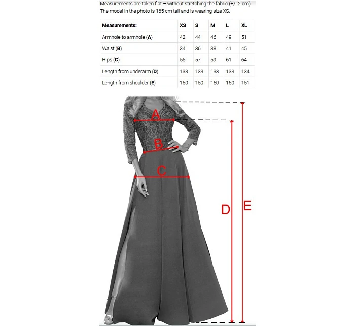 maxi šaty s květinou na a rozparkem modré model 22108483 - numoco