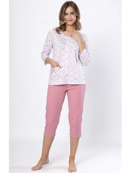 Pyžamo Leveza 1636 Dobrusia 3/4 M-2XL otvorené