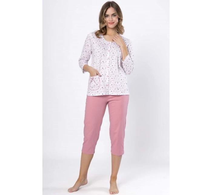 Pyžamo Leveza 1636 Dobrusia 3/4 M-2XL otvorené