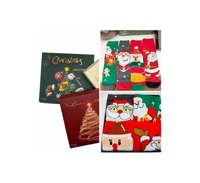 WiK ponožky M898 Veselé Vianoce Box A'4 35-46