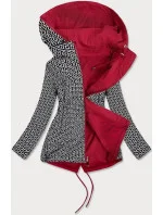 Oboustranná dámská bunda v bordó barvě model 16150967 - S'WEST Oboustranná dámská bunda v bordó barvě model 16150967 - S'WEST