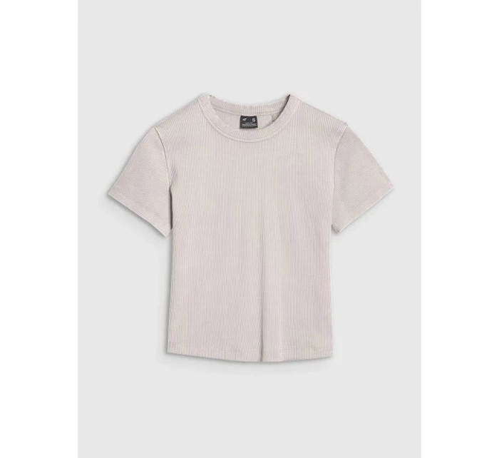 Dámské tričko z žebrovaného úpletu model 21719632 - 4F