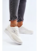Buty Sportowe Sneakersy Damskie Białe Vovella