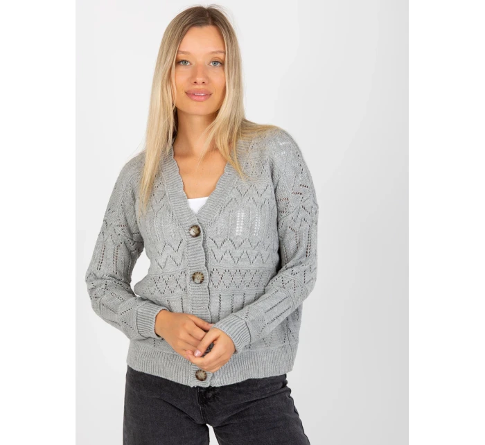 Dámsky sveter LC SW 8022 sivý