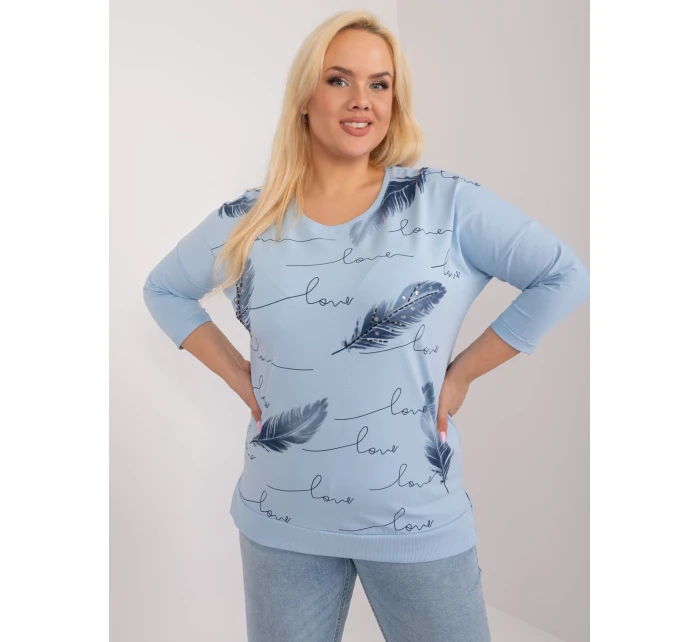 Bluzka RV BZ model 19658531 jasny niebieski - FPrice