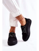 Damskie Trampki Memory Foam System Big Star KK276001 Czarne Damskie Trampki Memory Foam System Big Star KK276001 Czarne