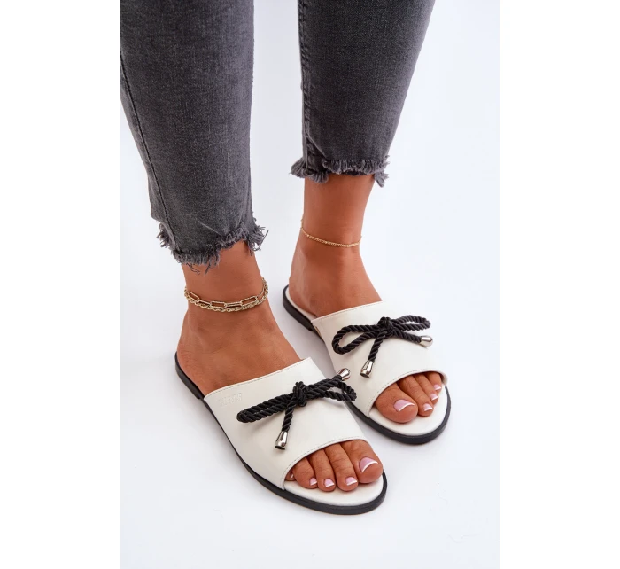 Dámské sandály z eko kůže Big Star model 21653779 Bílé - Big Star Shoes Dámské sandály z eko kůže Big Star model 21653779 Bílé - Big Star Shoes