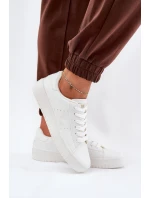 Nízké Dámské Tenisky Z Eko Kůže Big Star model 21686486 Bílé - Big Star Shoes Nízké Dámské Tenisky Z Eko Kůže Big Star model 21686486 Bílé - Big Star Shoes