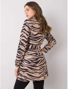 Dámsky kabát EM PL 22215 55 čierny a béžový