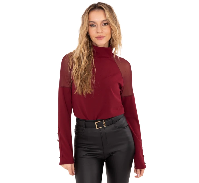 Bluzka MI BZ model 21757372 bordowy - FPrice