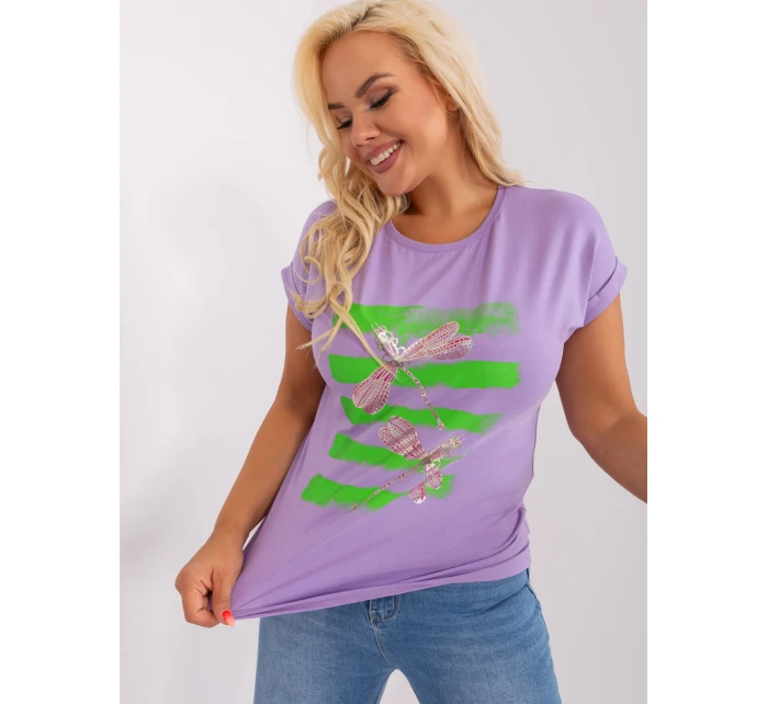 Bluzka RV BZ model 18837730 jasny fioletowy - FPrice Bluzka RV BZ model 18837730 jasny fioletowy - FPrice