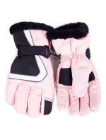 Dámske zimné lyžiarske rukavice Yoclub REN-0259K-A150 Pink
