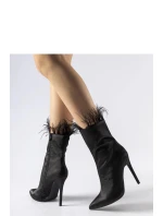 Dámské kotníkové boty na podpatku Černá Super model 21486083 - Inello