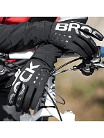 Zateplené cyklistické rukavice Rockbros, dlhé, veľkosť: XXL - čierno-šedé