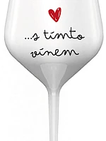 Som vo vzťahu s týmto vínom - biely nerozbitný pohár na víno 470 ml