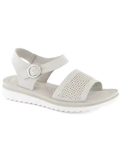 Ažurové sandály W béžové  Leone model 20646535 - Inello