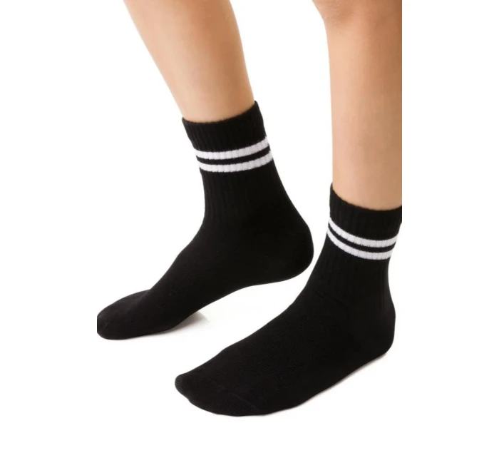 Chlapčenské vzorované ponožky 014 BLACK 29-31