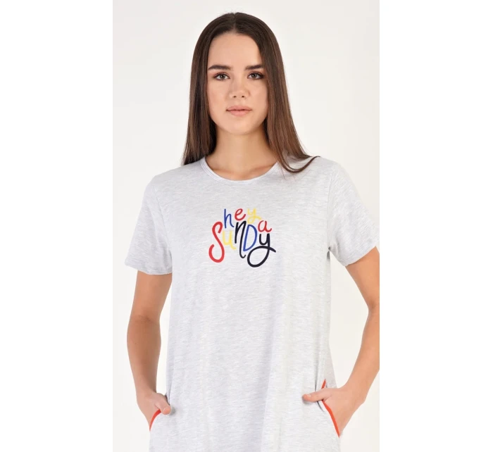 Dámské domácí šaty s krátkým rukávem Hey model 18728686 - Vienetta