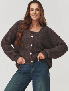 Sveter na gombíky model 219737 Makadamia