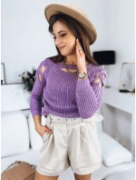 Dámský svetr lila Dstreet model 21967078 - FashionStreet