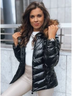 Dámská prošívaná zimní bunda s kapucí černá Dstreet model 21970294 - FashionStreet
