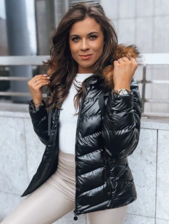 Dámska prešívaná zimná bunda s kapucňou MIRIAL čierna FashionStreet TY3769