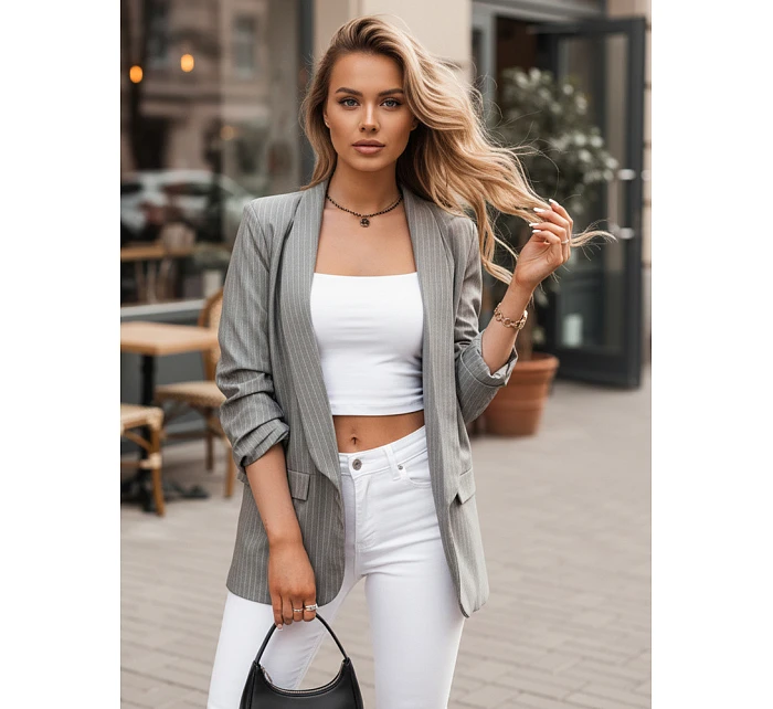 Dámska bunda OPTON tmavo šedá FashionStreet PY0095