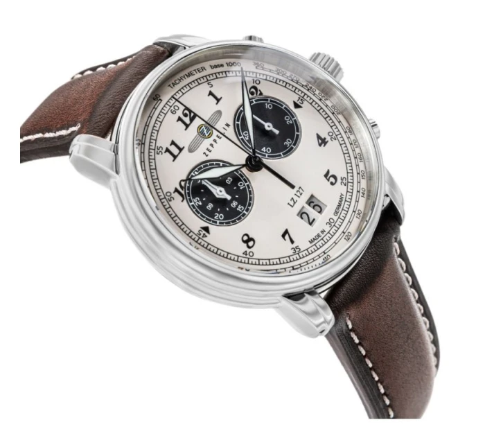 ZEPPELIN Graf Chronograph Pánske hodinky LZ 127 + BOX ZEPPELIN Graf Chronograph Pánske hodinky LZ 127 + BOX