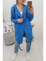 model 18748942 modrá zateplená bunda s kapucí - K-Fashion model 18748942 modrá zateplená bunda s kapucí - K-Fashion