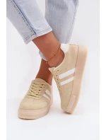 Dámské tenisky na platformě žluté Giselia