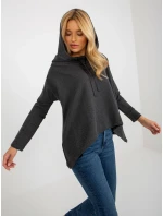 Dámska blúzka EM BZ HS 20 218.27 tmavo šedá - FPrice Dámska blúzka EM BZ HS 20 218.27 tmavo šedá - FPrice