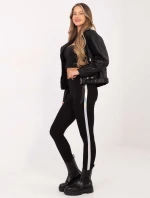 Legíny RV LG R4766.06 čierna a strieborná