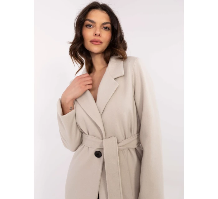 Kabát TW EN BI 5312 1.31 svetlo béžový