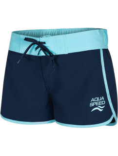 AQUA SPEED Plavecké šortky Viki Navy Blue/Blue Pattern 42