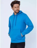 Pánska mikina s kapucňou modrá FashionStreet BX5024