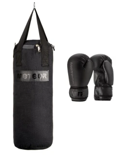 Sada boxovacieho vreca s hmotnosťou 6 kg a boxerských rukavíc s hmotnosťou 6 oz Meteor