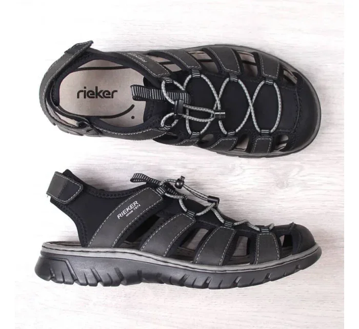 Zabudované sandále Rieker M 26770-00 RKR584 Zabudované sandále Rieker M 26770-00 RKR584