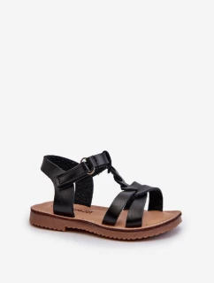 Dětské sandálky Se Na suchý zip Černé model 21663768 - Boto