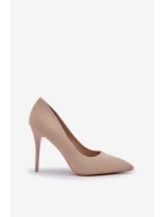 Klasické Lodičky Z Eko Semiše Světle Béžové model 21684494 - Boto