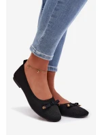 Černé balerínky s mašlí Amelivra Černé balerínky s mašlí Amelivra