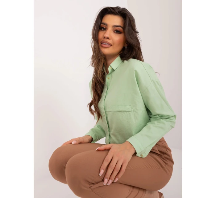 Dámska košeľa BP KS 1019.73 Svetlozelená - FPrice