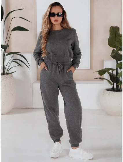 Dámská tepláková souprava tmavě šedá Dstreet model 21964653 - FashionStreet Dámská tepláková souprava tmavě šedá Dstreet model 21964653 - FashionStreet