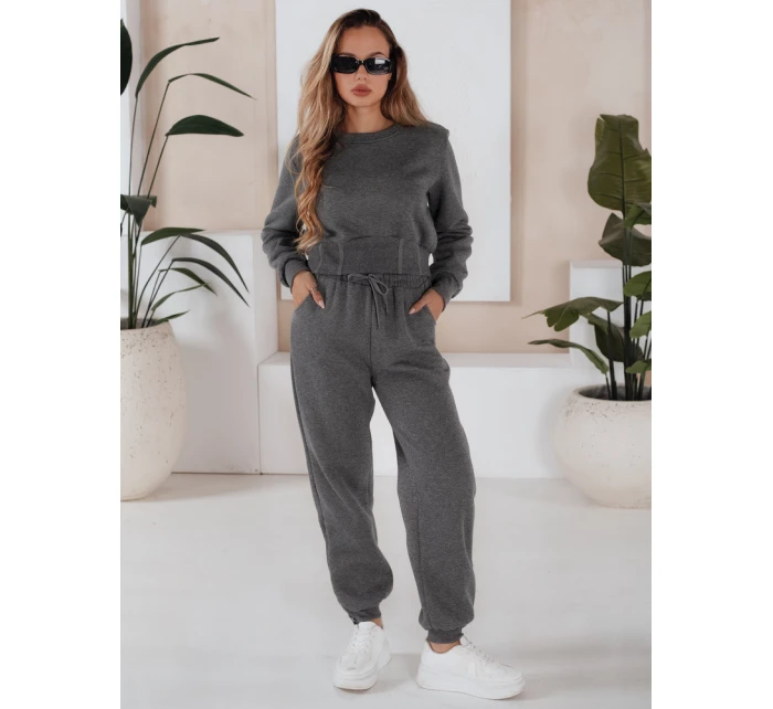 Dámská tepláková souprava tmavě šedá Dstreet model 21964653 - FashionStreet Dámská tepláková souprava tmavě šedá Dstreet model 21964653 - FashionStreet