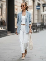 Dámská oversize džínová bunda modrá Dstreet model 21988205 - FashionStreet