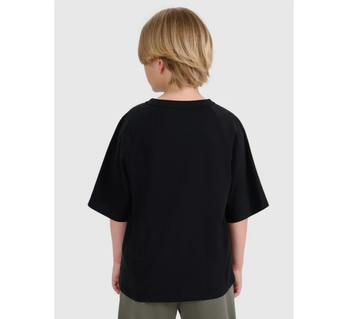 Chlapčenské hladké tričko oversize 4F 4FJWAW25TTSHM2411-20S Chlapčenské hladké tričko oversize 4F 4FJWAW25TTSHM2411-20S