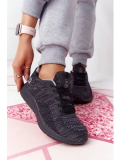 Damskie Sportowe Buty Comfort Foam Czarne Long Distance